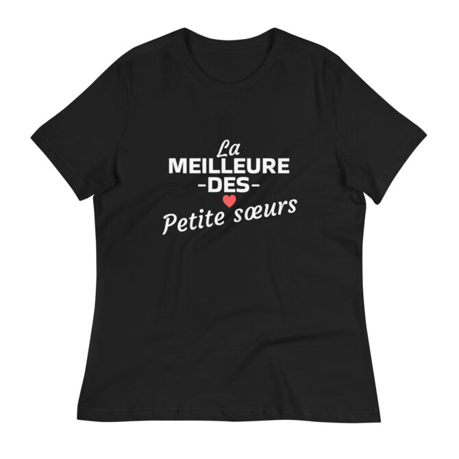 T-shirt Décontracté pour Femme la meilleure des petite sœurs