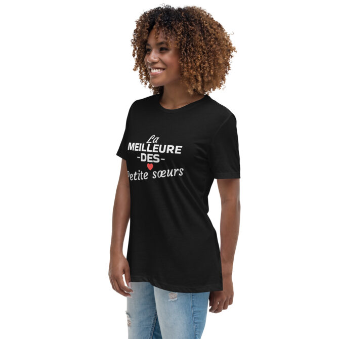 T-shirt Décontracté pour Femme la meilleure des petite sœurs