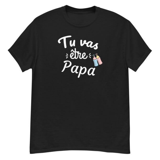 T-shirt classique homme tu va être papa