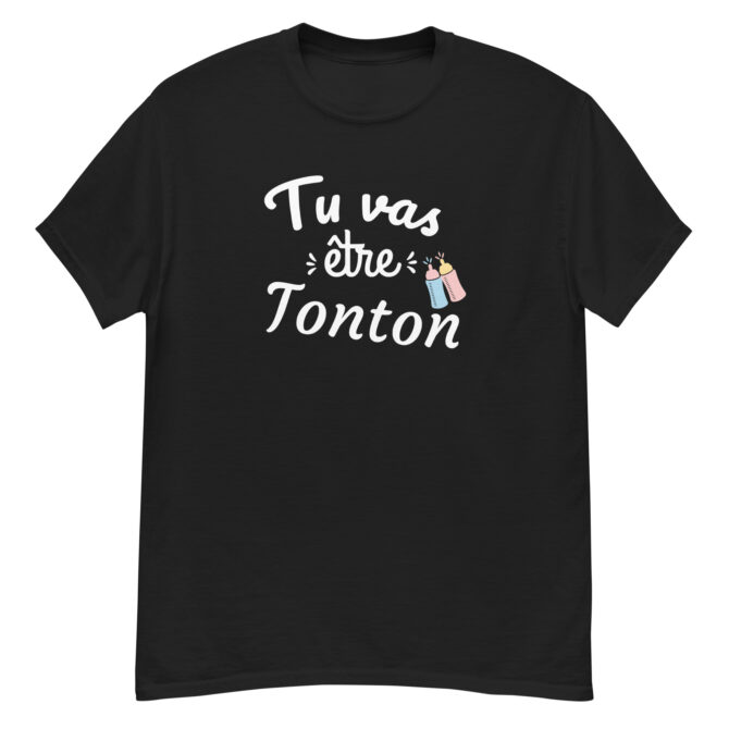 T-shirt classique homme tu va être tonton