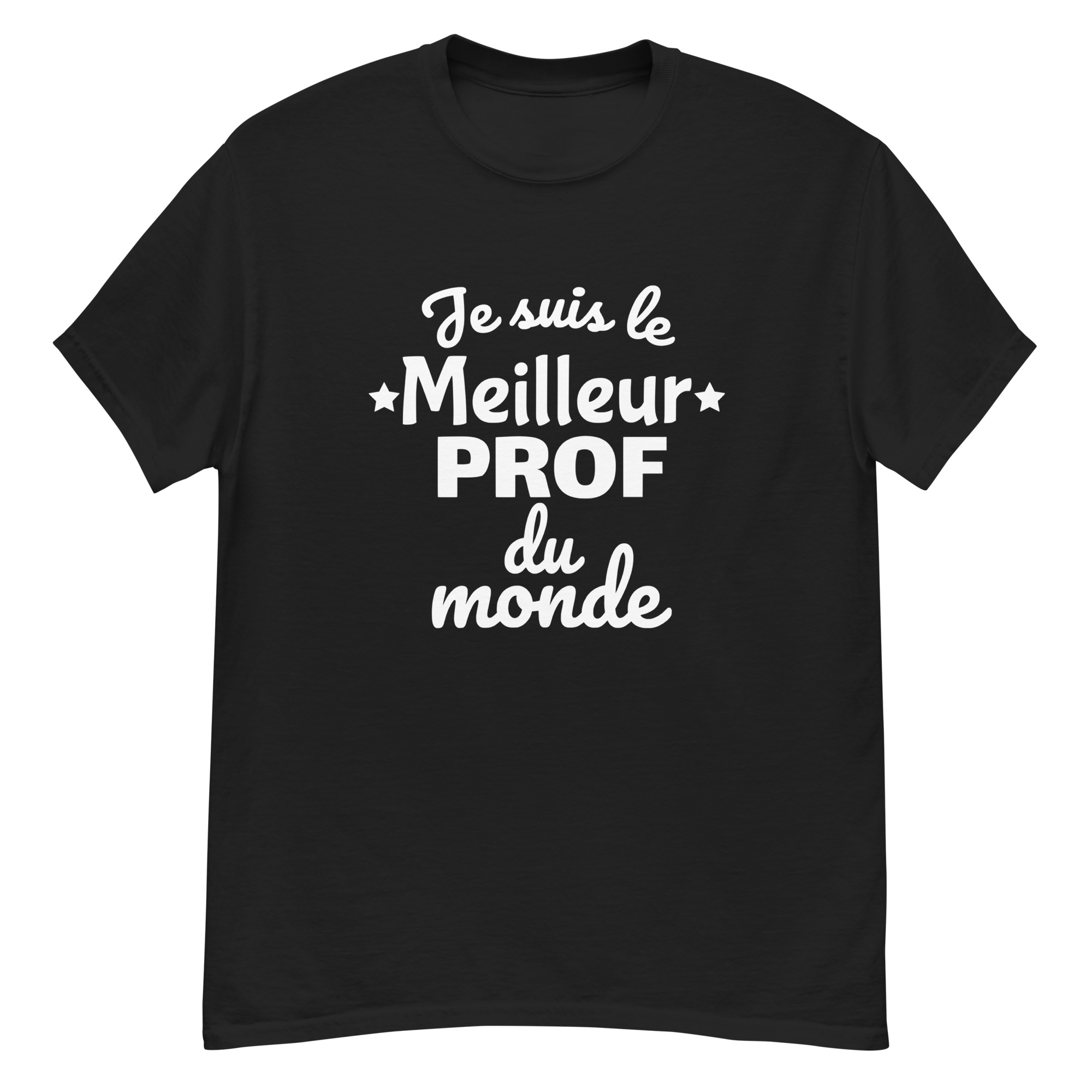 T-shirt classique homme Je suis le meilleur prof du monde