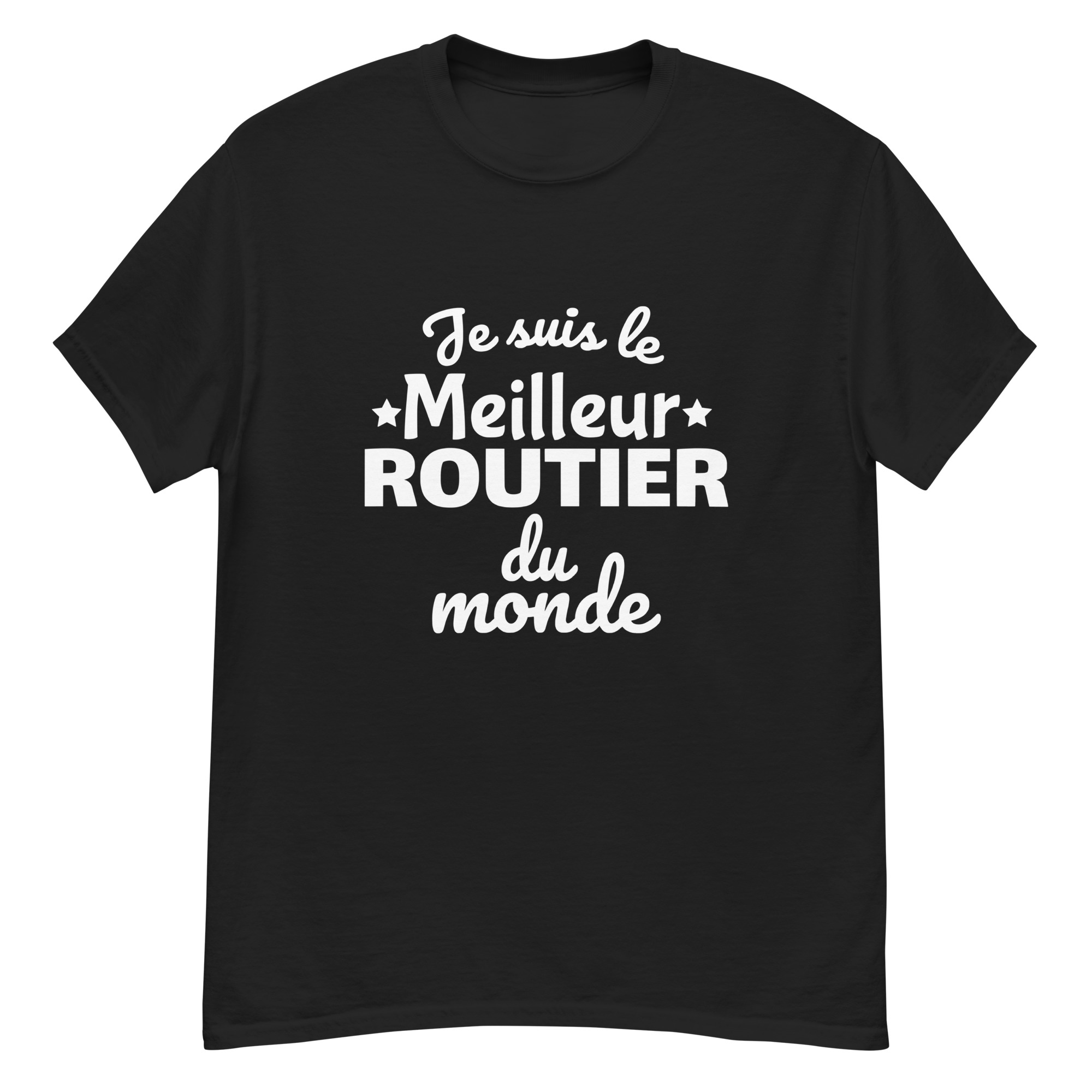 T-shirt classique homme Je suis le meilleur routier du  monde