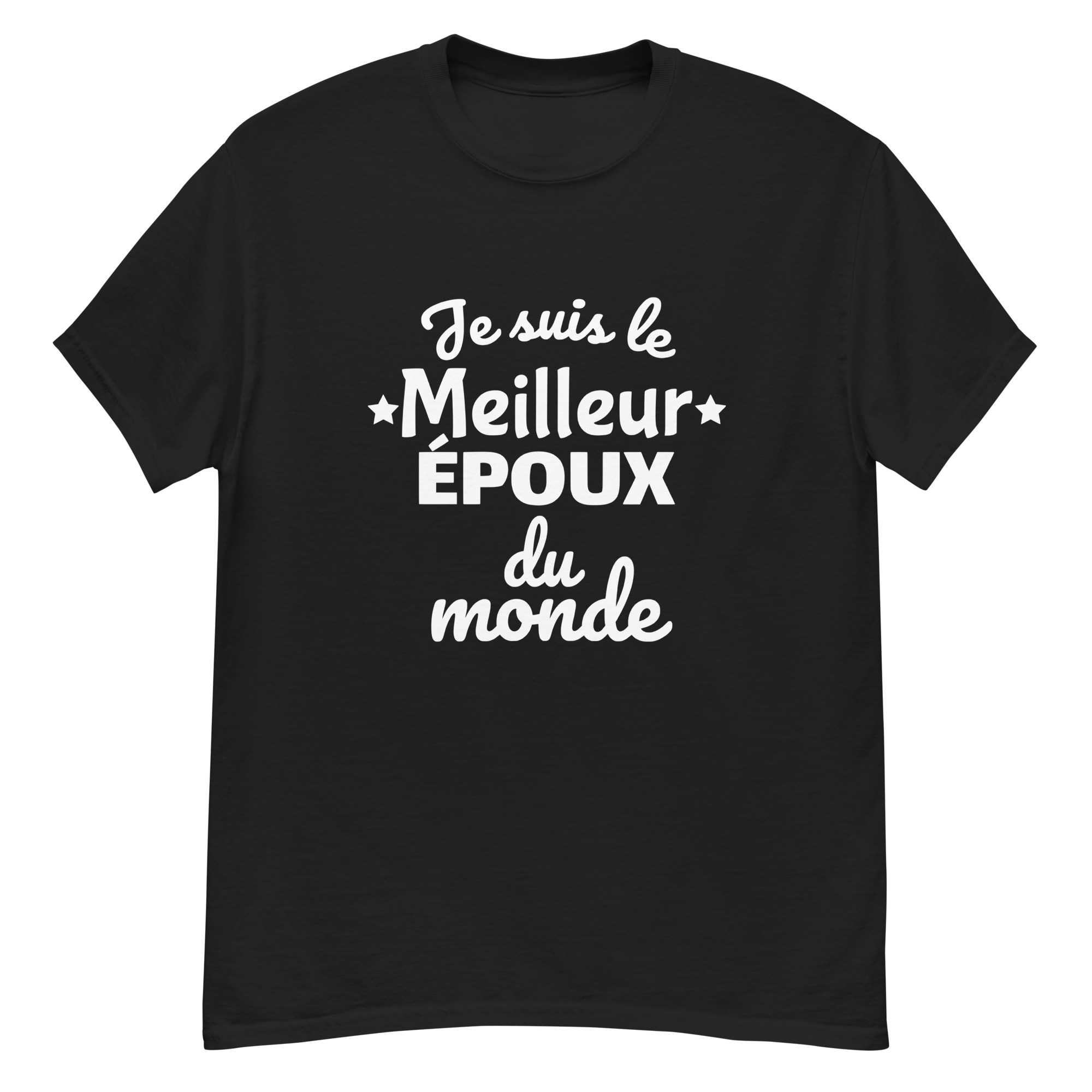 T-shirt classique homme Je suis le meilleur époux du monde