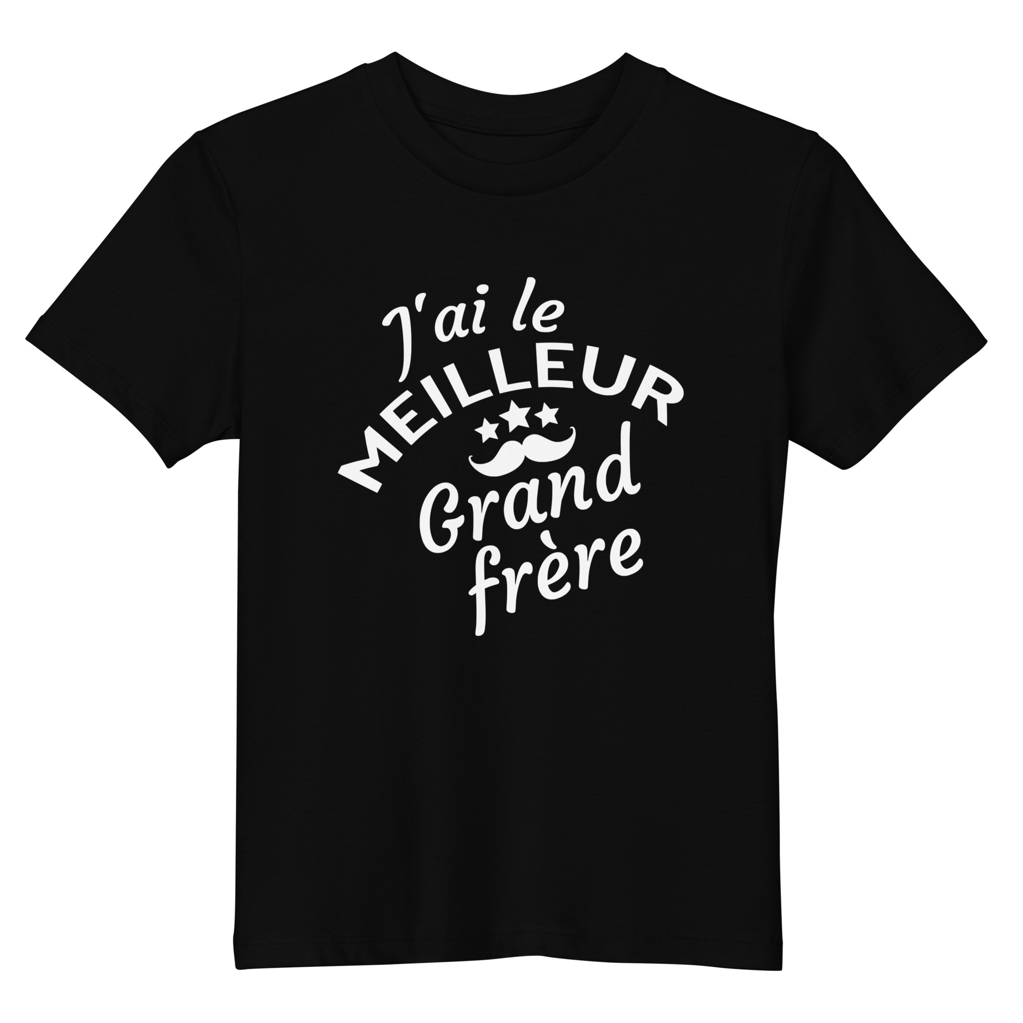 T-shirt en coton bio enfant J’ai le meilleur grand frère
