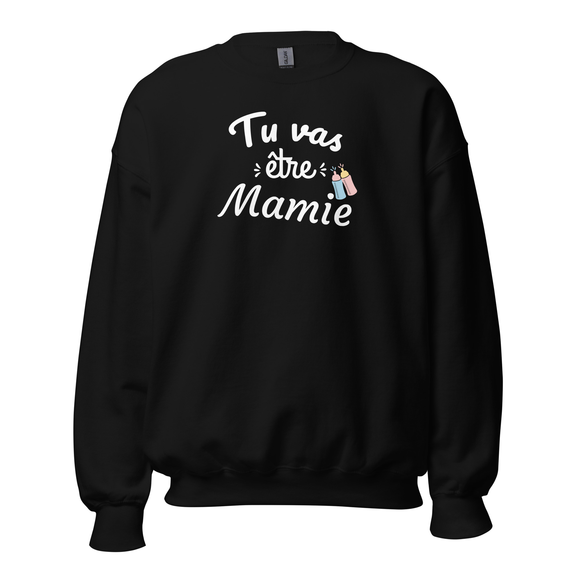 Sweat Unisexe à Col Rond tu va être mamie
