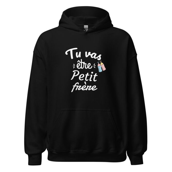 Sweat à capuche tu va être petit frère