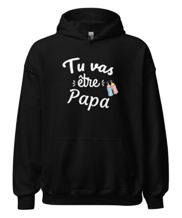 Sweat à capuche tu va être papa