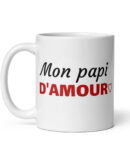 Mug Blanc Brillant Mon papi d’amour