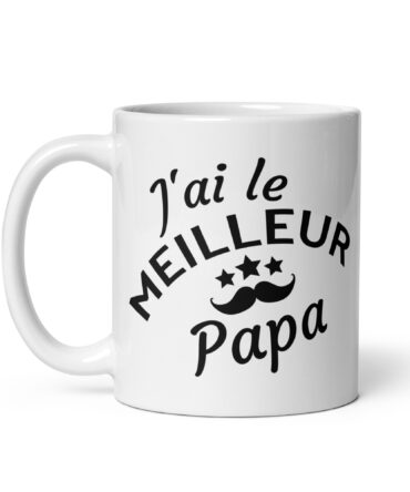 Mug Blanc Brillant J’ai le meilleur papa