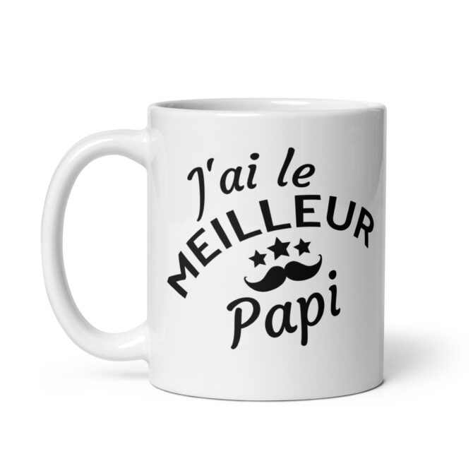 Mug Blanc Brillant J’ai le meilleur papi