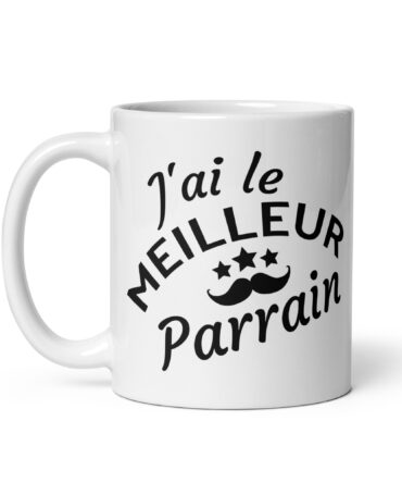 Mug Blanc Brillant J’ai le meilleur parrain