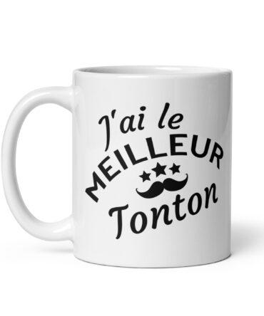 Mug Blanc Brillant J’ai le meilleur tonton