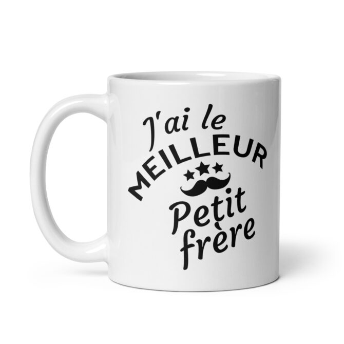 Mug Blanc Brillant J’ai le meilleur petit frère
