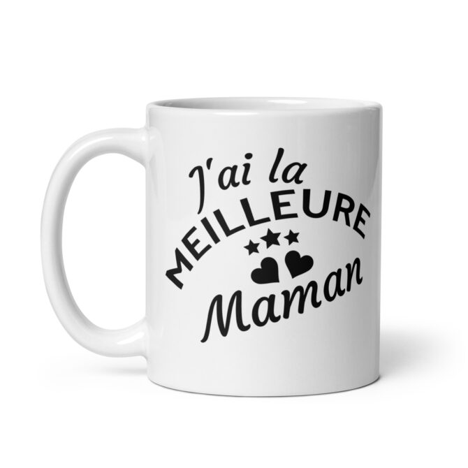 Mug Blanc Brillant J’ai la meilleure maman
