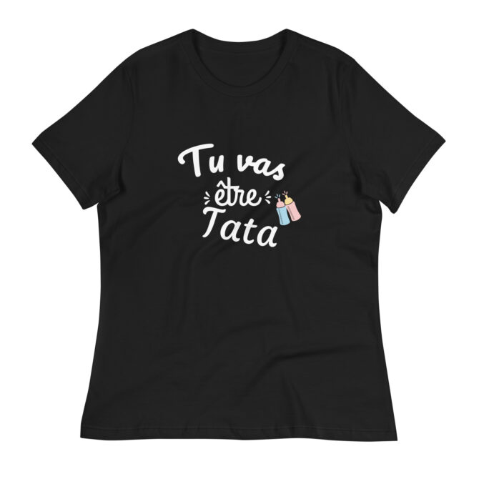 T-shirt Décontracté pour Femme tu va être tata