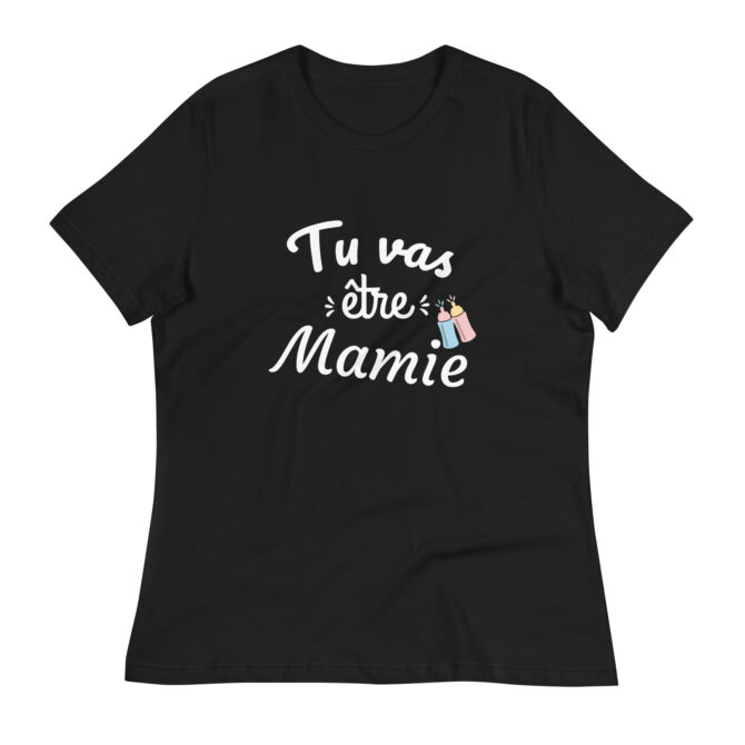 T-shirt Décontracté pour Femme tu va être mamie