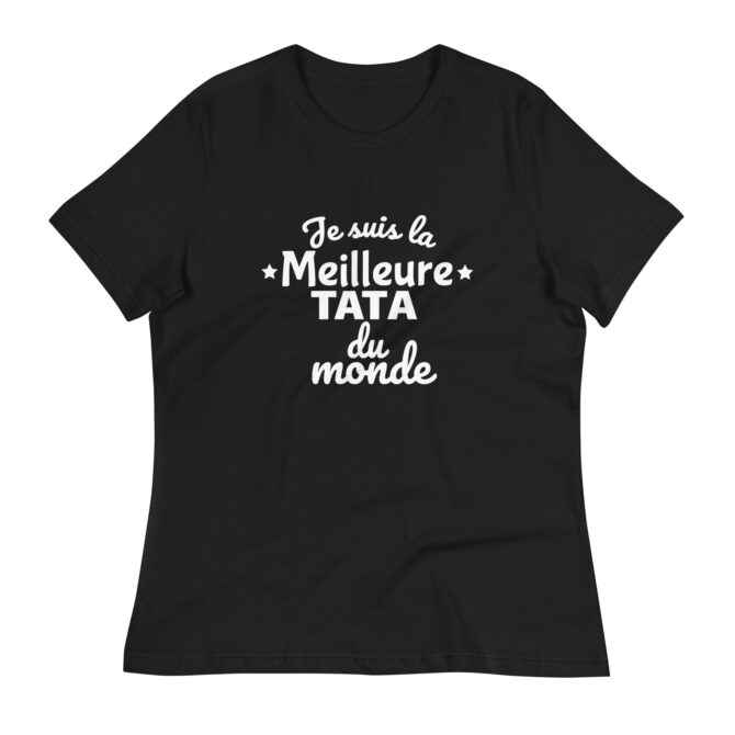 T-shirt Décontracté pour Femme Je suis la meilleure tata du monde