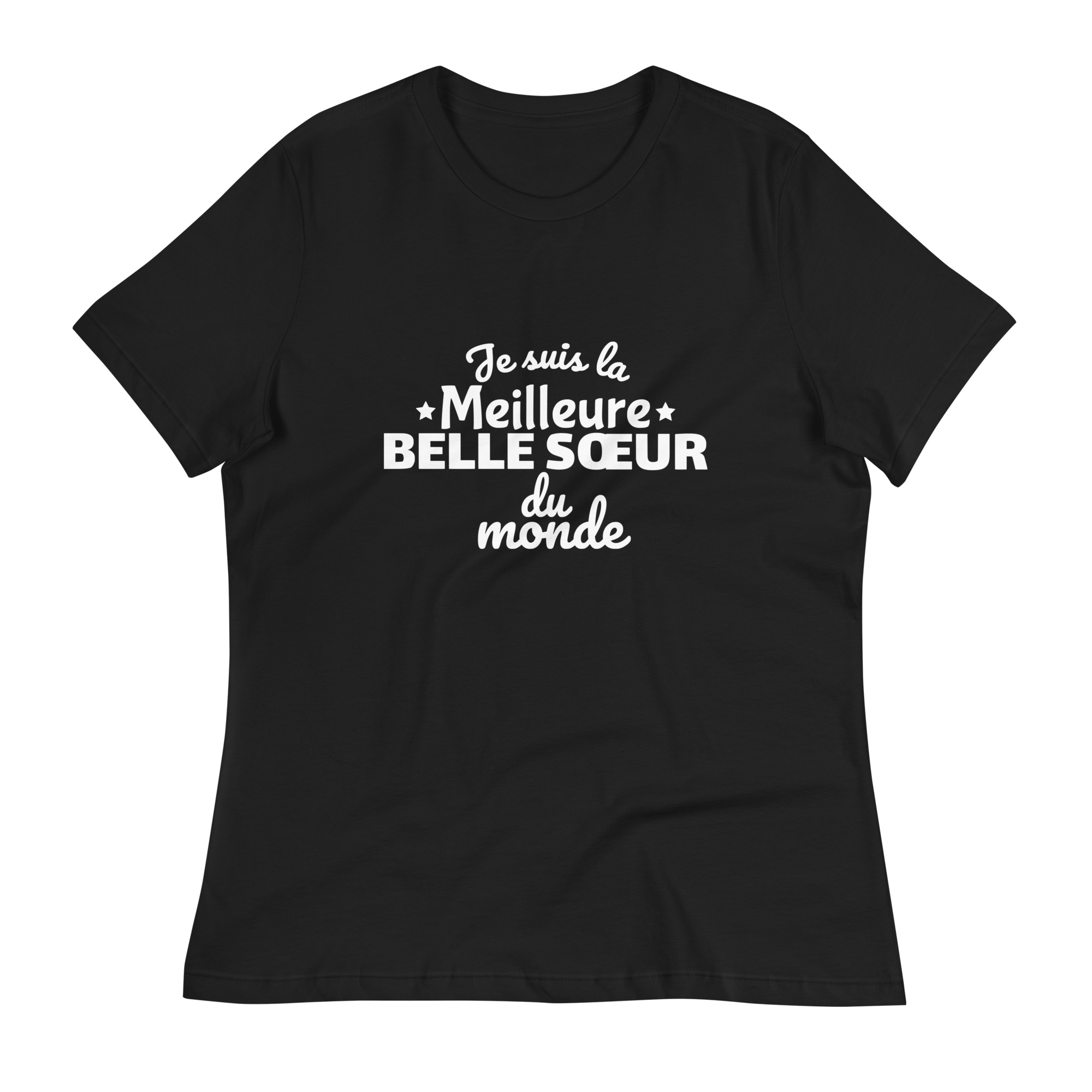 T-shirt Décontracté pour Femme Je suis la meilleure belle-sœur du monde