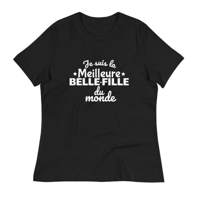 T-shirt Décontracté pour Femme Je suis la meilleure belle-fille du monde