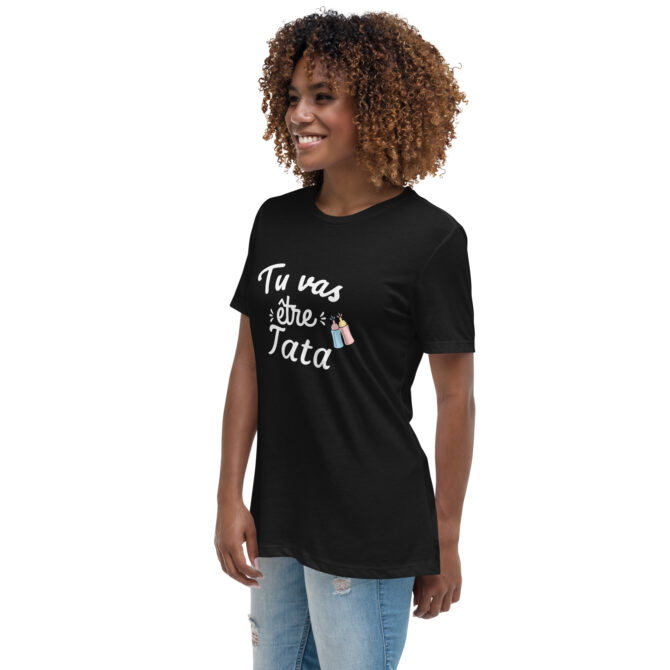 T-shirt Décontracté pour Femme tu va être tata