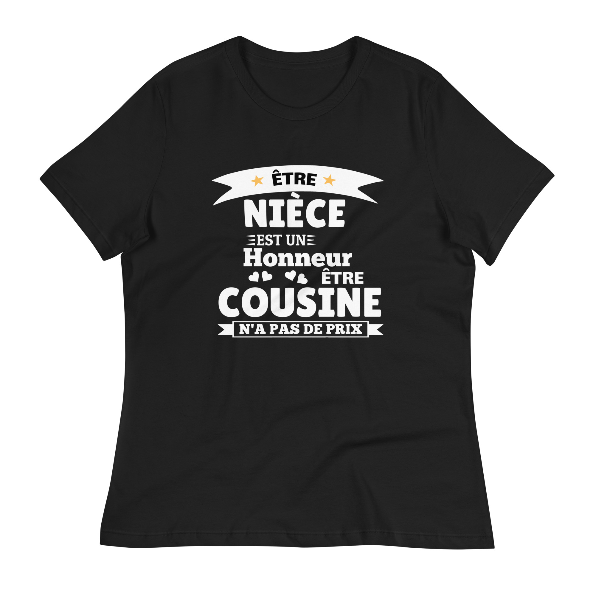 T-shirt Décontracté pour Femme Être nièce est un honneur être cousine n’a pas de prix