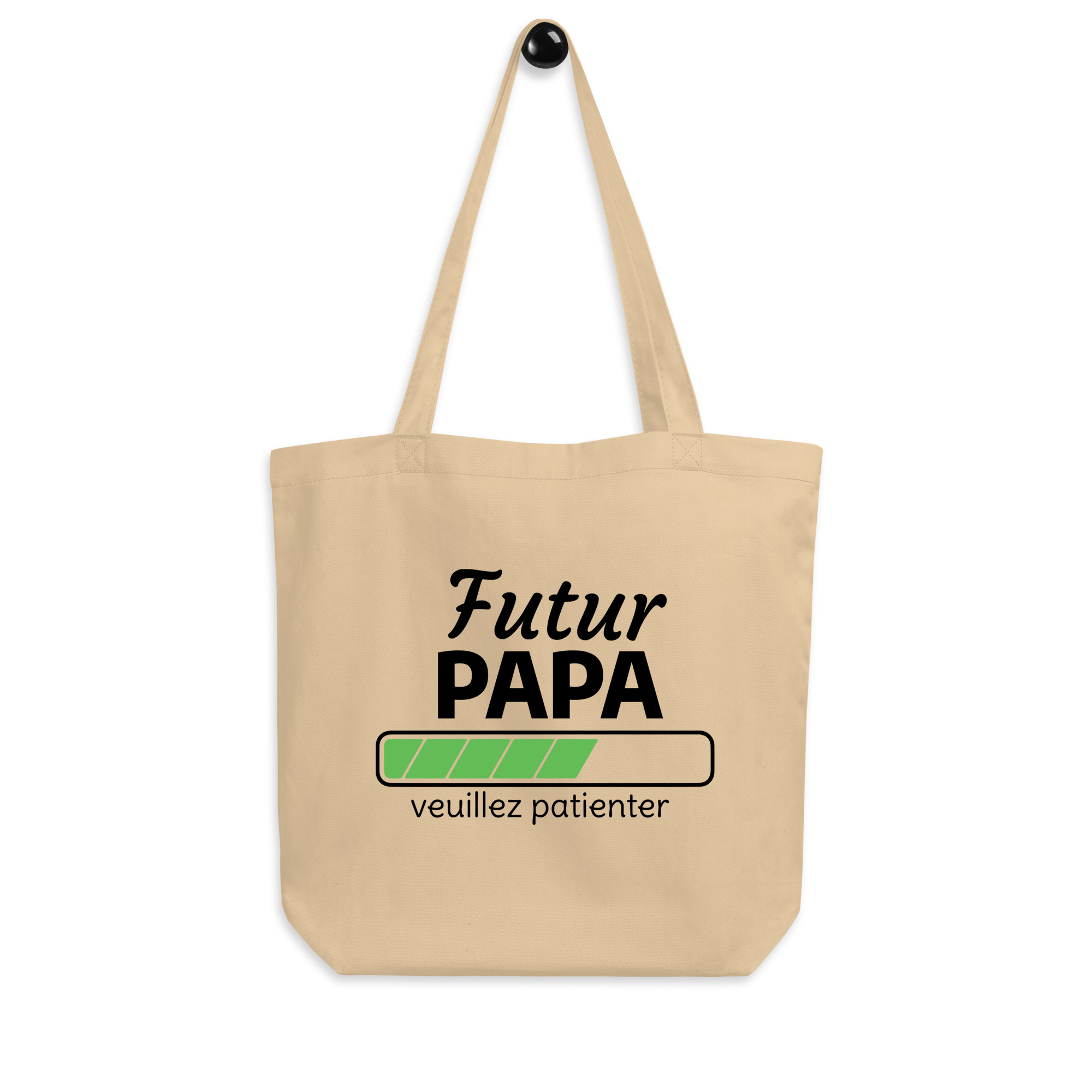 Tote Bag Bio Futur papa veuillez patienter