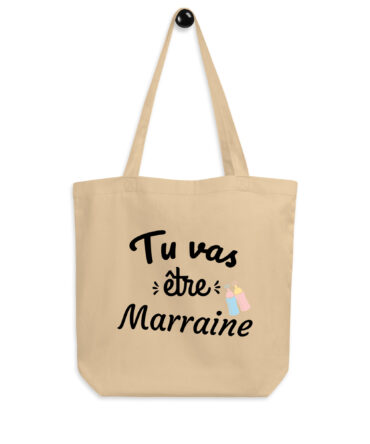 Tote Bag Bio Tu vas être marraine