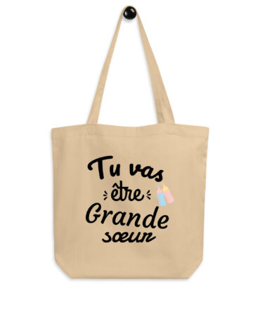 Tote Bag Bio Tu vas être grande sœur