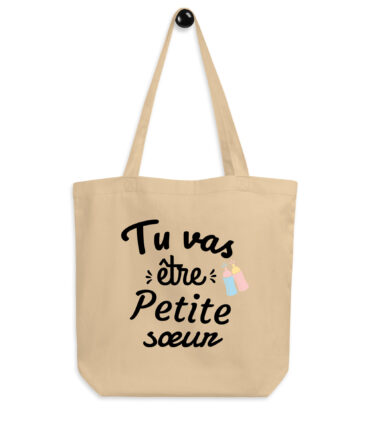 Tote Bag Bio la meilleure Tu vas être petite sœur