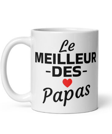 Mug Blanc Brillant le meilleur des papas