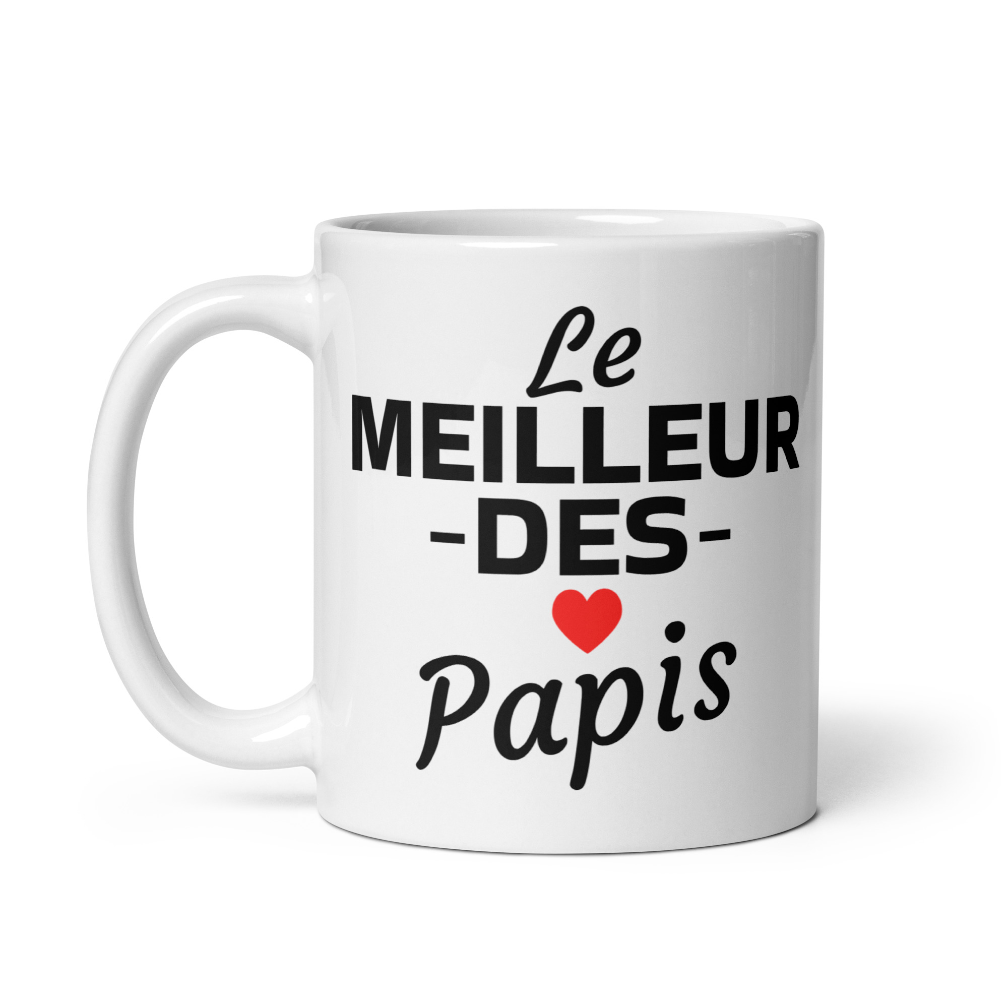 Mug Blanc Brillant le meilleur des papis