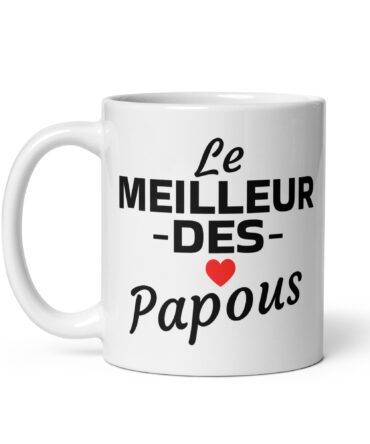 Mug Blanc Brillant le meilleur des papous
