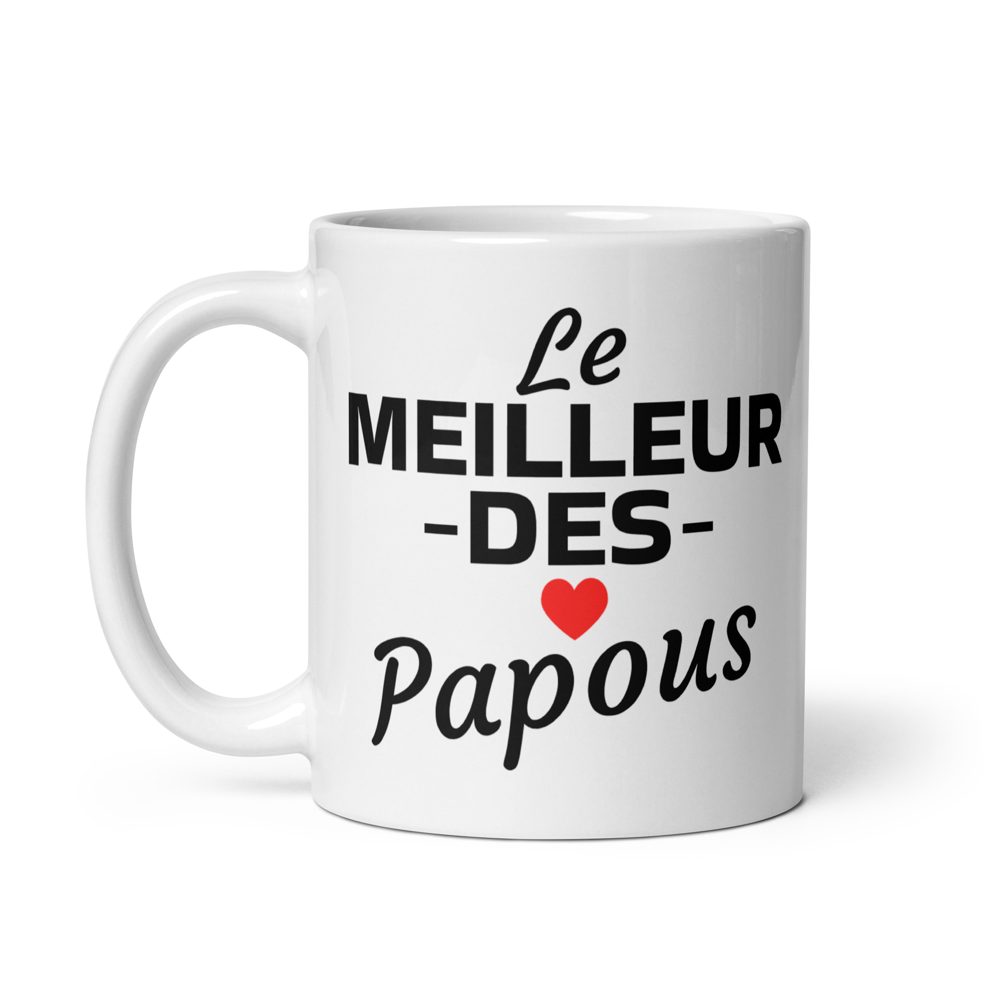 Mug Blanc Brillant le meilleur des papous