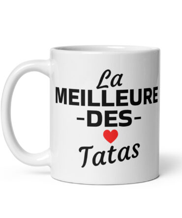 Mug Blanc Brillant la meilleure des tatas