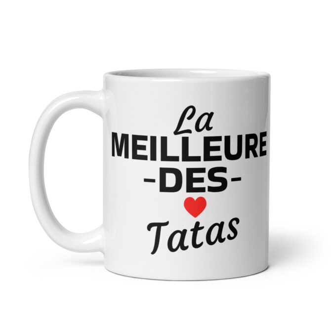 Mug Blanc Brillant la meilleure des tatas