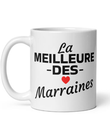 Mug Blanc Brillant la meilleure des marraines