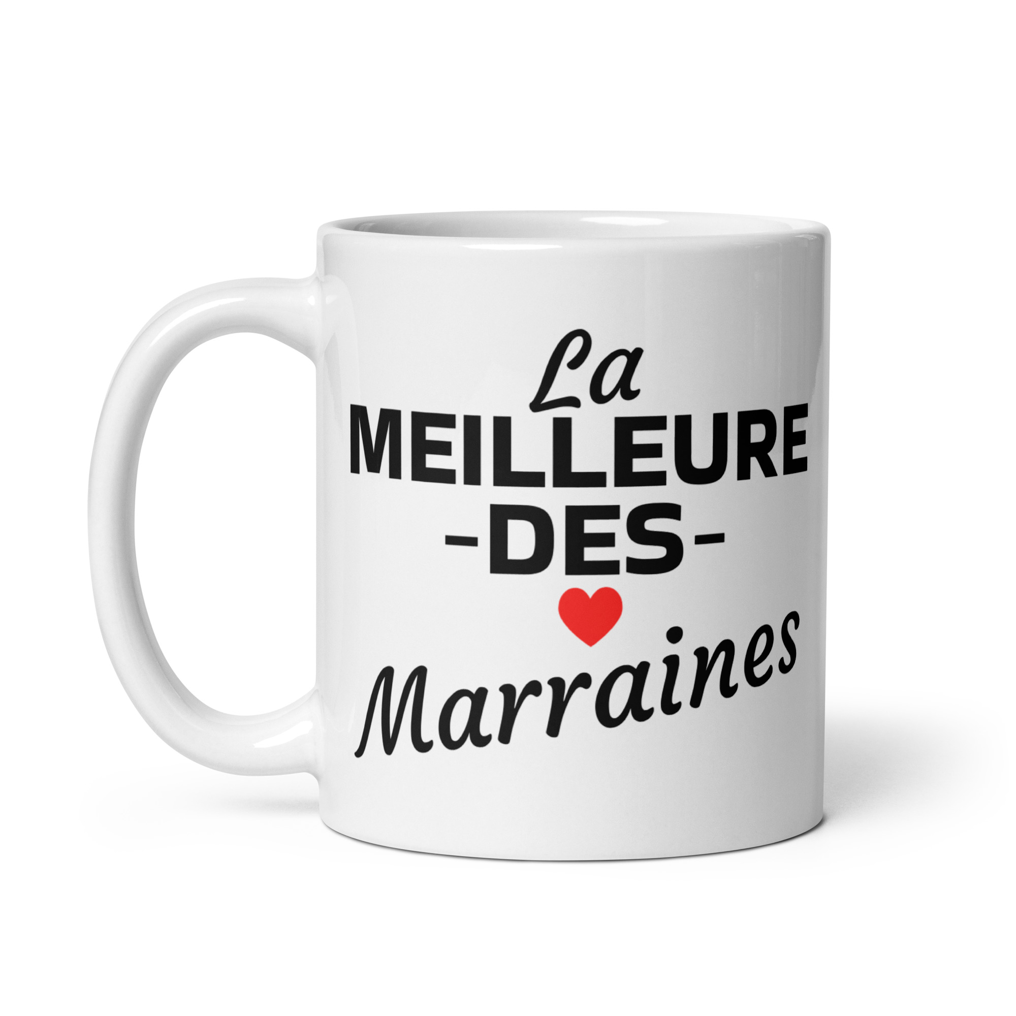 Mug Blanc Brillant la meilleure des marraines