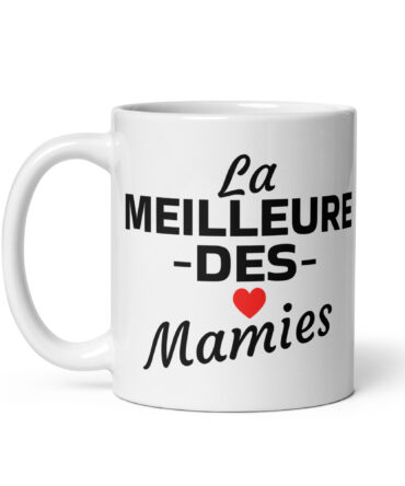 Mug Blanc Brillant la meilleure des mamies