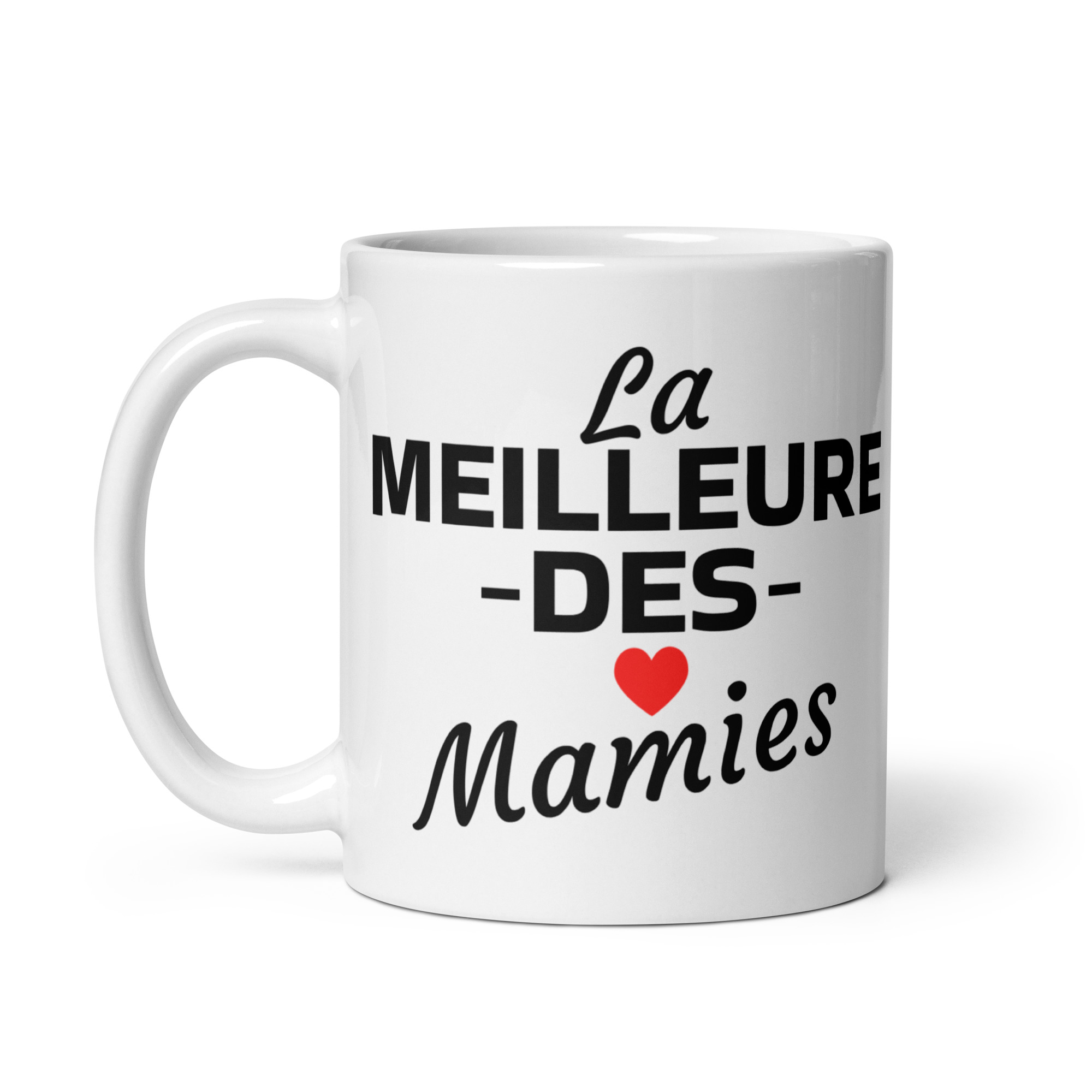 Mug Blanc Brillant la meilleure des mamies