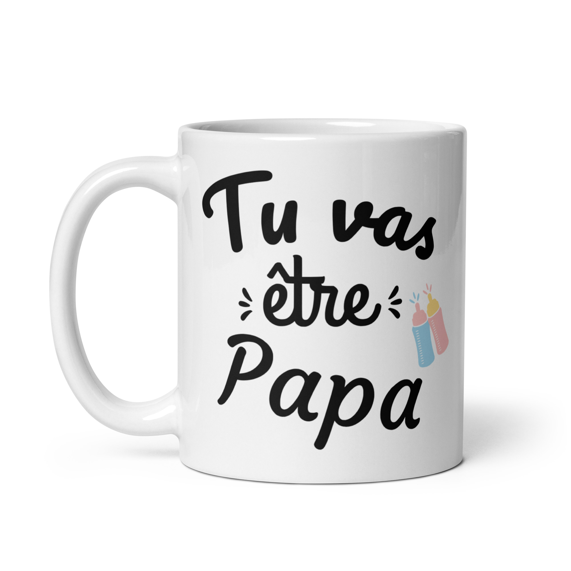 Mug Blanc Brillant  Tu vas être papa