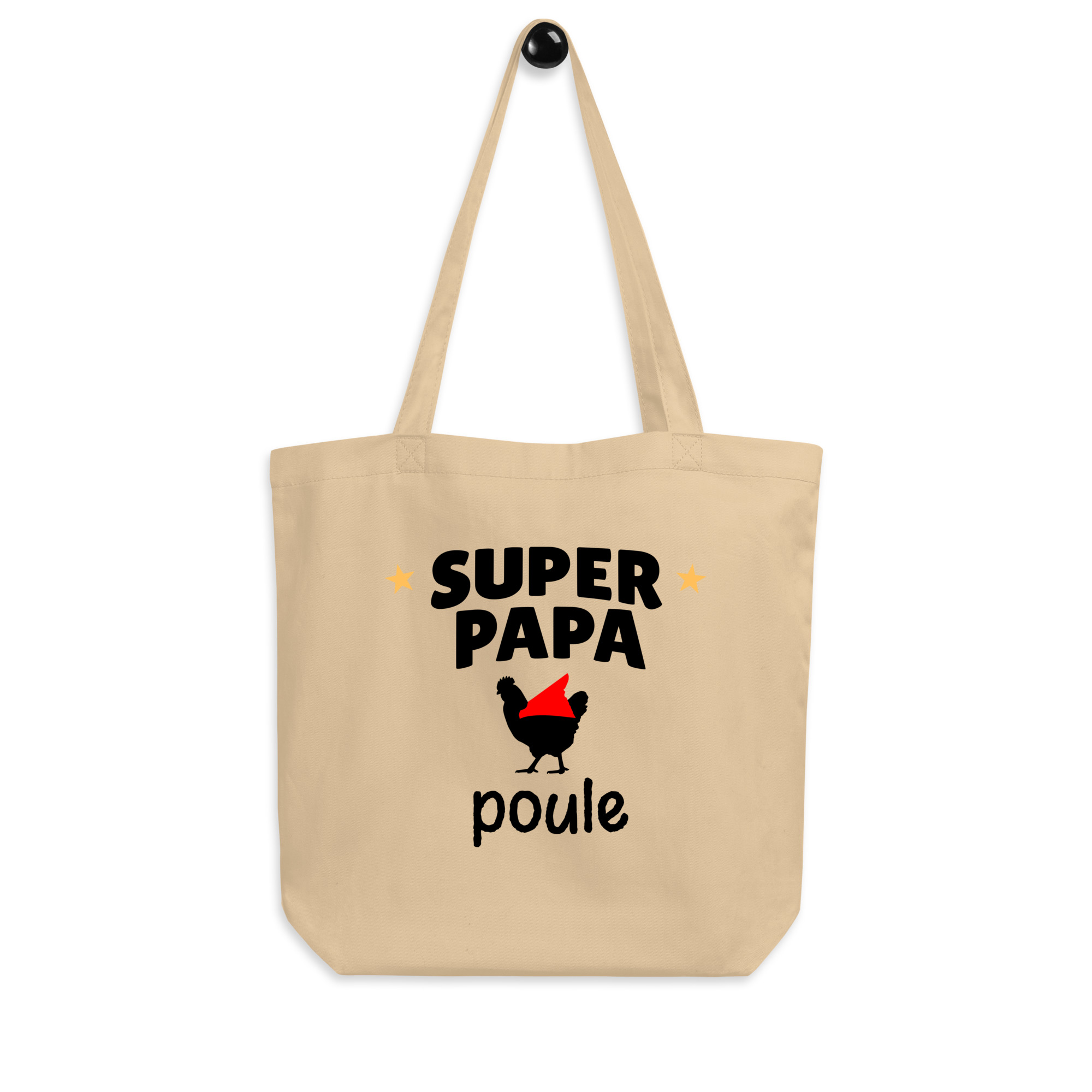 Tote Bag Bio T Super papa poule