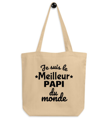 Tote Bag Bio Je suis le meilleur papi du monde