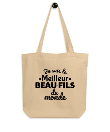 Tote Bag Bio Je suis le meilleur beau-fils du monde