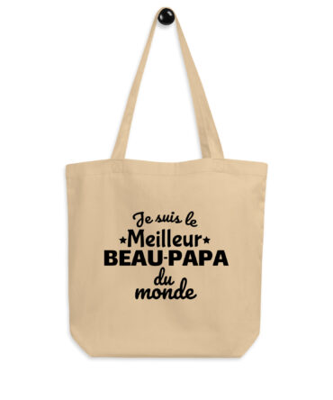 Tote Bag Bio Je suis le meilleur beau-papa du monde