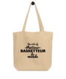 Tote Bag Bio Je suis le meilleur basketteur du monde