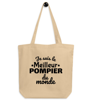 Tote Bag Bio Je suis le meilleur pompier du monde