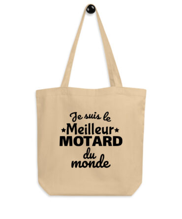 Tote Bag Bio Je suis le meilleur motard du monde