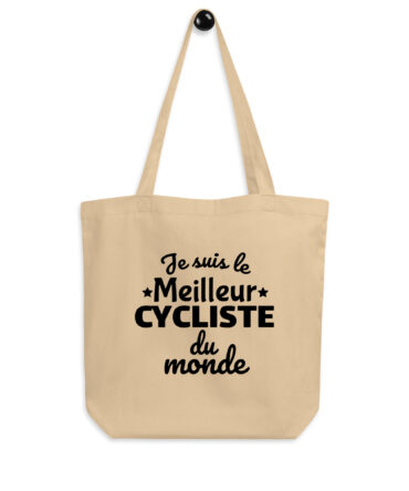 Tote Bag Bio Je suis le meilleur cycliste du monde