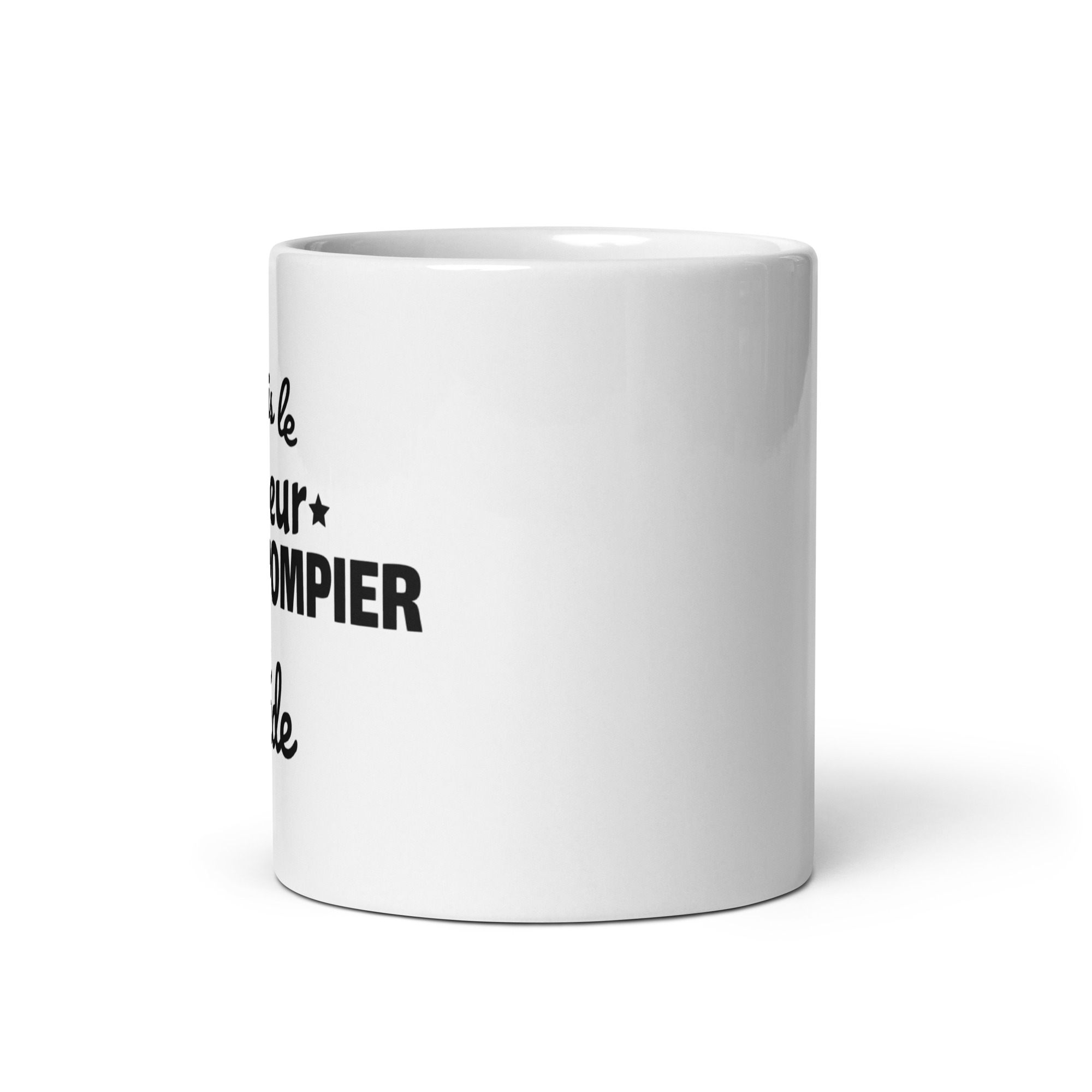Mug Blanc Brillant Je suis le meilleur sapeur-pompier du monde
