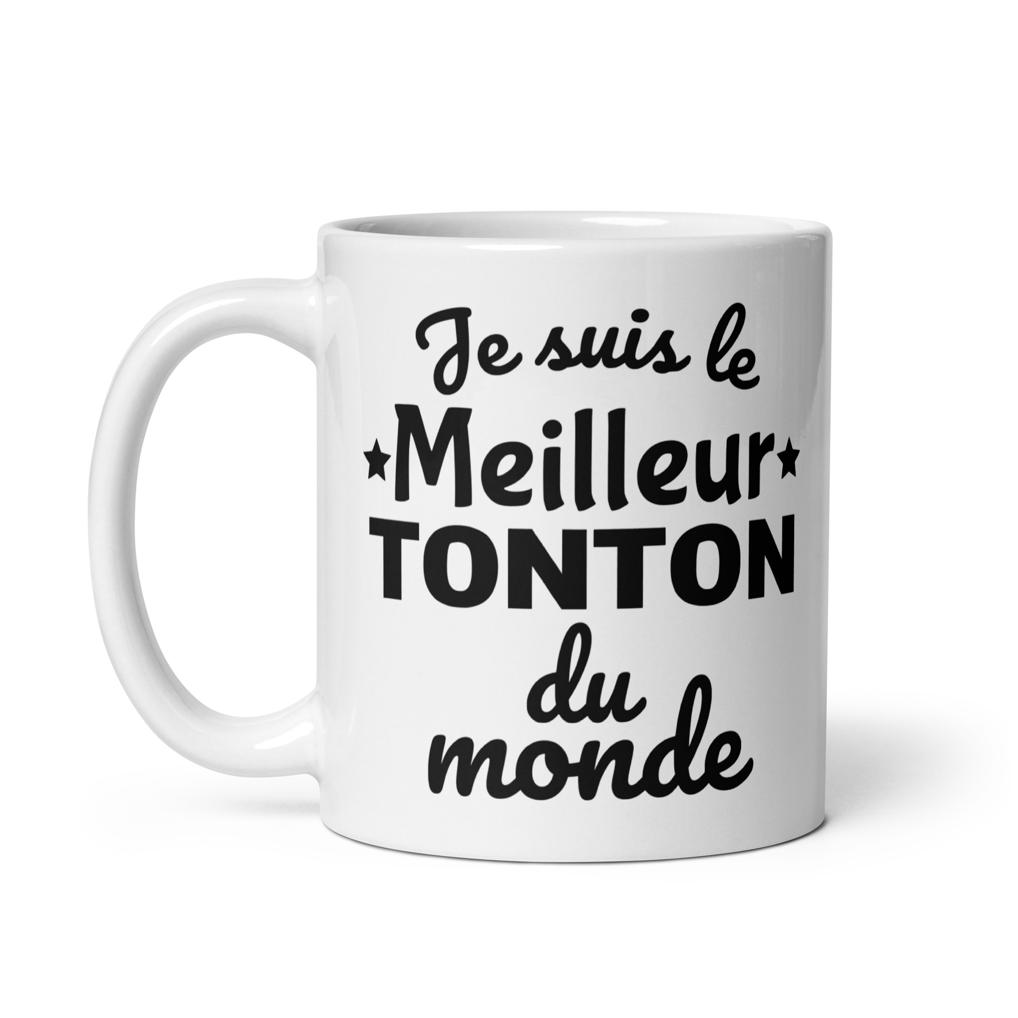 Mug Blanc Brillant Je suis le meilleur tonton du monde